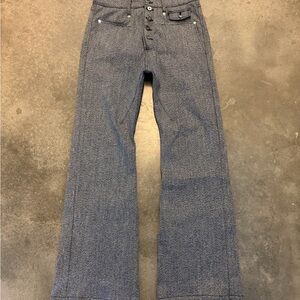 Classic High-Waist Wide-Leg Jeans in Denim Blue